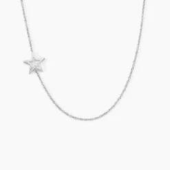 Collier Inessa Argent Blanc Oxyde De Zirconium