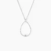 Collier Inez Argent Blanc Oxyde De Zirconium