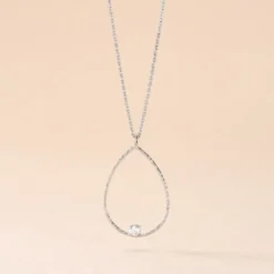Collier Inez Argent Blanc Oxyde De Zirconium