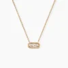 Collier Infinitude Plaqué Or Doré Oxyde De Zirconium