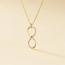 Collier Infino Or Jaune Diamant