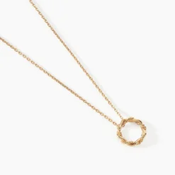 Collier Intertwined Plaqué Or Jaune
