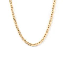 Collier Iris Or Jaune Maille Gourmette