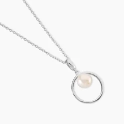 Collier Ivana Argent Blanc Perle De Culture