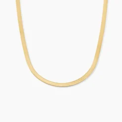 Collier Ivria Maille Heringbone Or Jaune