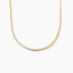 Collier Ivy Maille Haricot Or Jaune