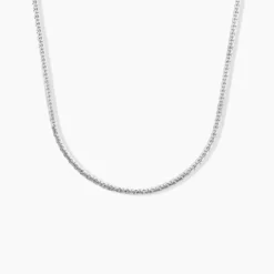 Collier Ivy Maille Haricot Or Blanc
