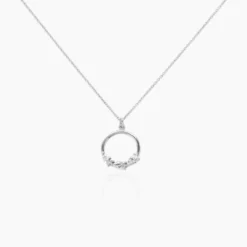 Collier Izamal Argent Blanc Oxyde De Zirconium