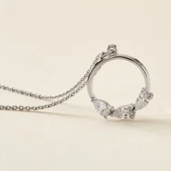 Collier Izamal Argent Blanc Oxyde De Zirconium