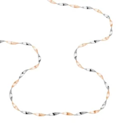 Collier Izar Torsadee Or Bicolore