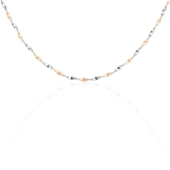 Collier Izar Torsadee Or Bicolore