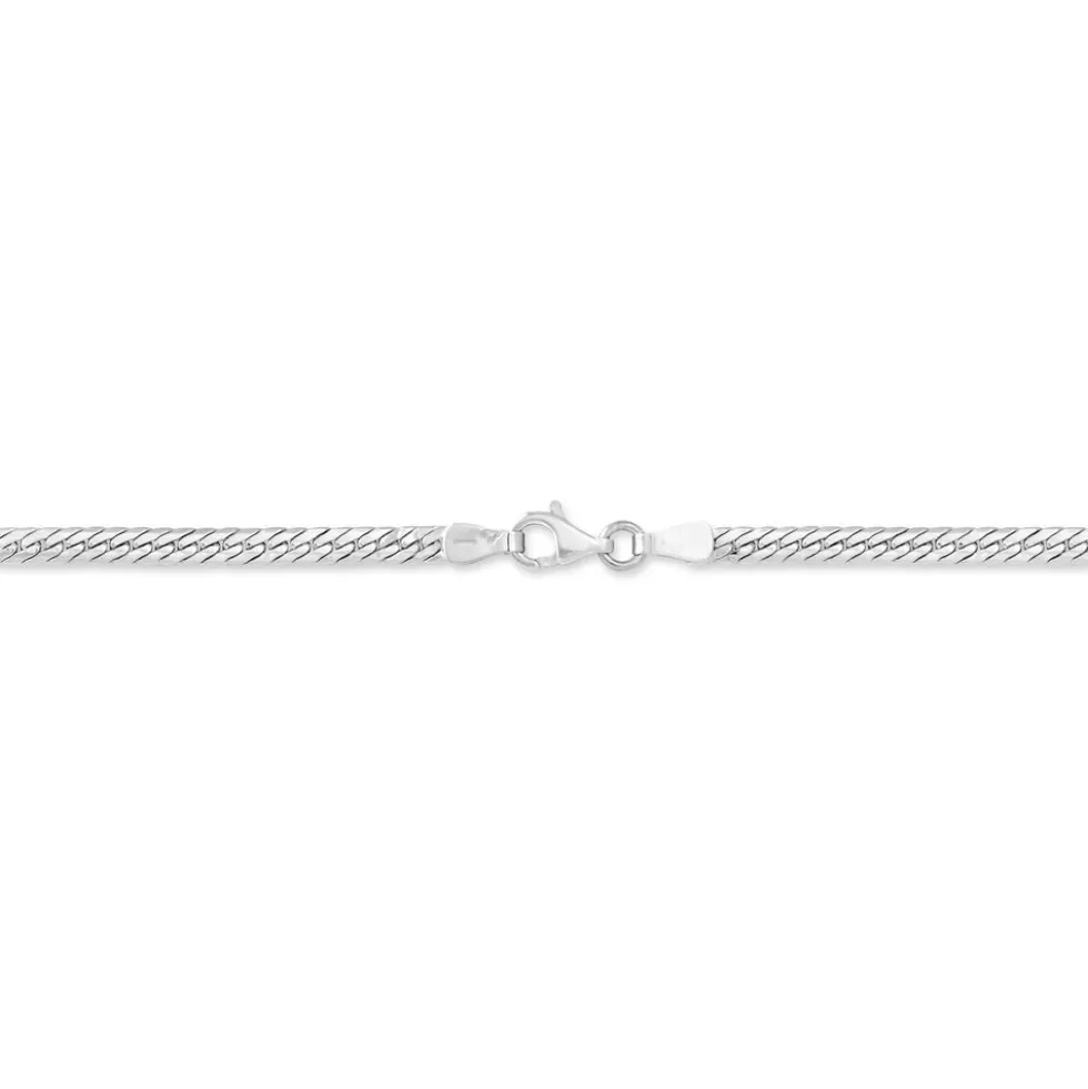 Collier Izel Maille Anglaise Or Blanc