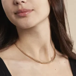 Collier Jany Danilo Maille Palmier Or Jaune