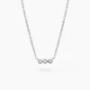 Collier Janys Argent Blanc Oxyde De Zirconium
