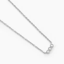 Collier Janys Argent Blanc Oxyde De Zirconium