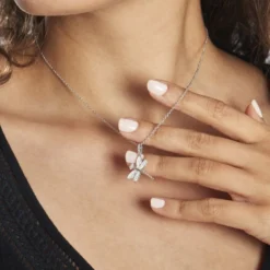 Collier Jengen Argent Oxydes De Zirconium