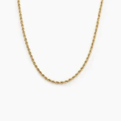 Collier Jerry Maille Corde Or Jaune