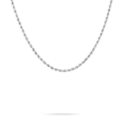 Collier Jerry Maille Corde Or Blanc
