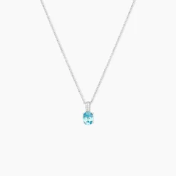 Collier Josefa Argent Blanc Oxyde De Zirconium