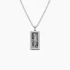 Collier Jourdan Acier Blanc Jaspe Africain
