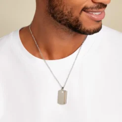 Collier Jourdan Nunko Acier Argenté