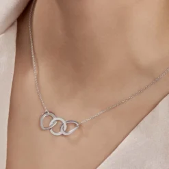 Collier Joy Argent Blanc