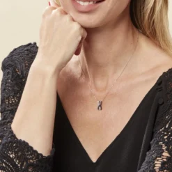 Collier Julianne Or Blanc Diamant