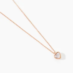 Collier Kadidjatou Or Rose Oxyde De Zirconium