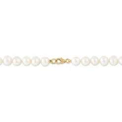Collier Kanwal Or Jaune Perle De Culture