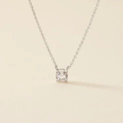Collier Kariane Argent Blanc Oxyde De Zirconium