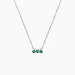 Collier Kasey Argent Blanc Oxyde De Zirconium