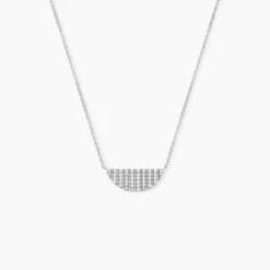 Collier Katia Argent Blanc Oxyde De Zirconium