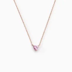 Collier Kelvyn Argent Rose Oxyde De Zirconium