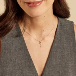 Collier Key Or Jaune Diamant