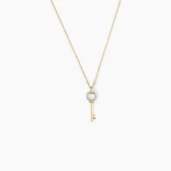Collier Key Or Jaune Diamant