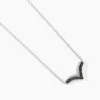 Collier Kirabo Or Blanc Diamant