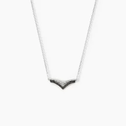 Collier Kirabo Or Blanc Diamant