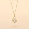 Collier Koline Or Jaune Oxyde De Zirconium