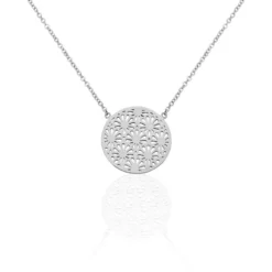 Collier Lace Acier Blanc
