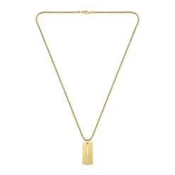 Collier Lacoste Adventurer Acier Jaune