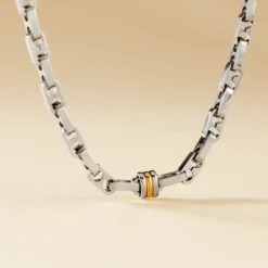 Collier Laura-lyneae Or Acier Bicolore