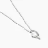 Collier Laurene Argent Blanc Perle De Culture Et Oxyde De Zirconium