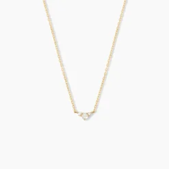 Collier Laurentius Or Jaune Diamant Synthétique