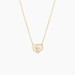 Collier Lawrie Or Jaune Nacre