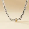 Collier Leandreae Or Acier Bicolore