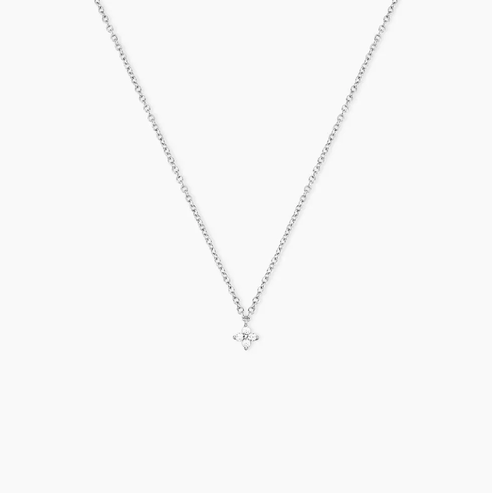 Collier Leonce Argent Blanc Oxyde De Zirconium