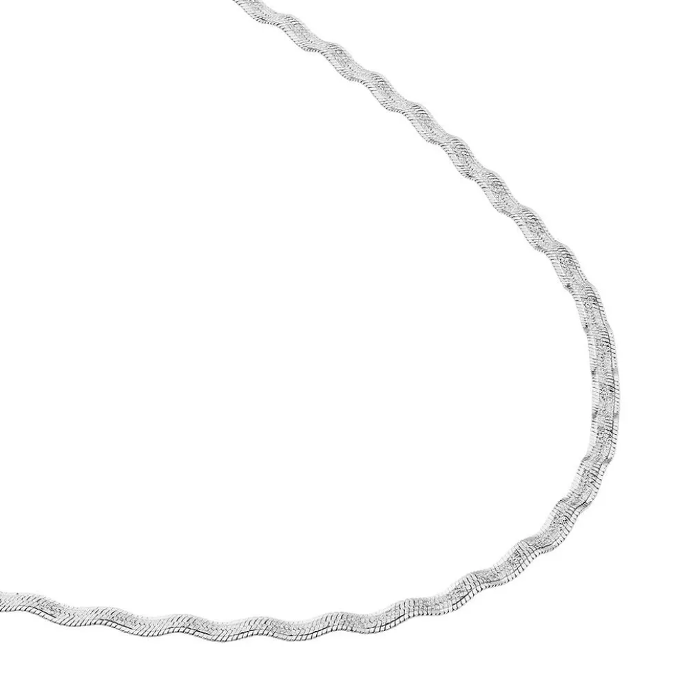 Collier Leonte Argent Blanc