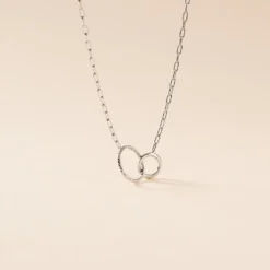 Collier Les Inseparables Argent Blanc