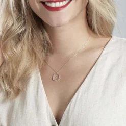 Collier Lidig Argent Oxyde De Zirconium