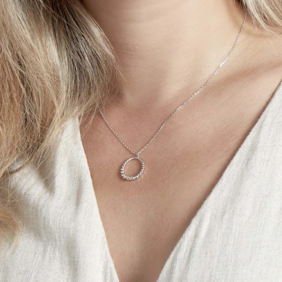 Collier Lidig Argent Oxyde De Zirconium